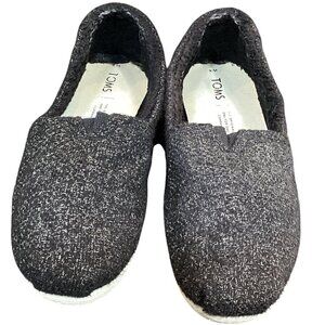 Toms Night Owl Sherpa Lined Classic Felt Alpargata Sz 8M 307E